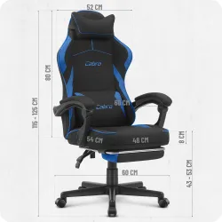 materiałowy obrotowy fotel